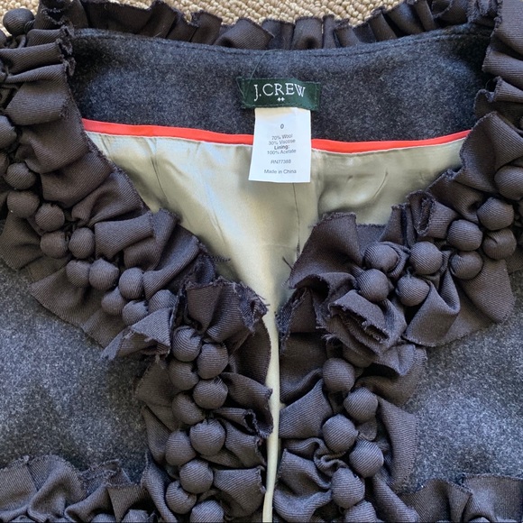 J.Crew Navy Wool Blazer| Size 0 - Picture 3 of 6